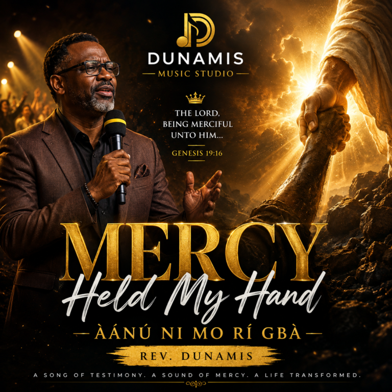 Mercy Held My Hand cover artwork by Rev. Dunamis